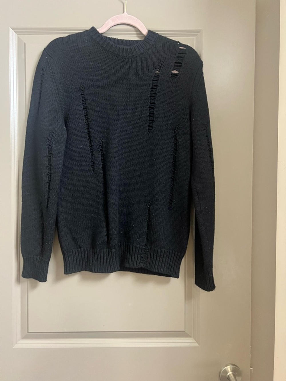 Les Hommes Wool Sweater Black Medium